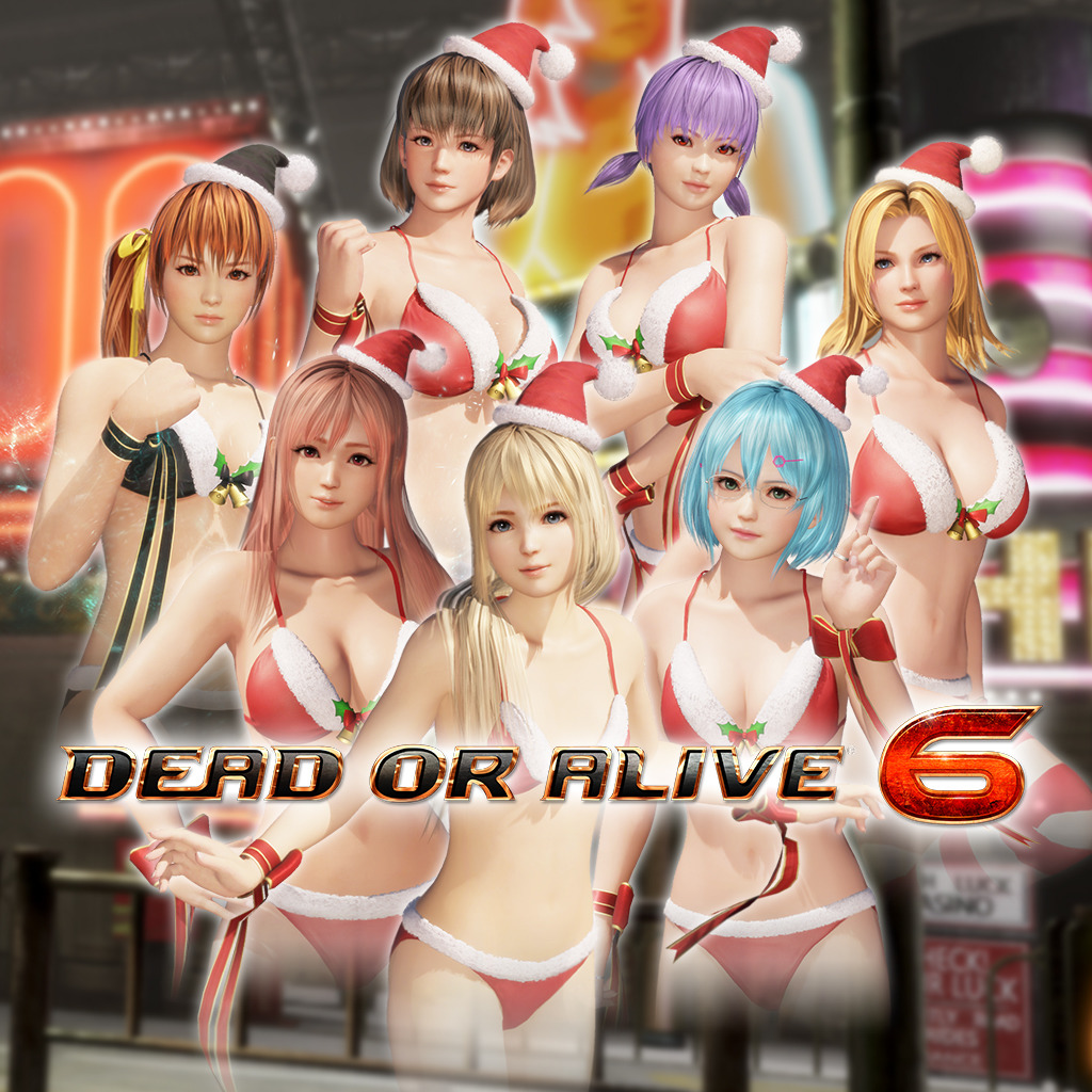 Dead or Alive 6 Santa Bikini Costumes Christmas DOA6